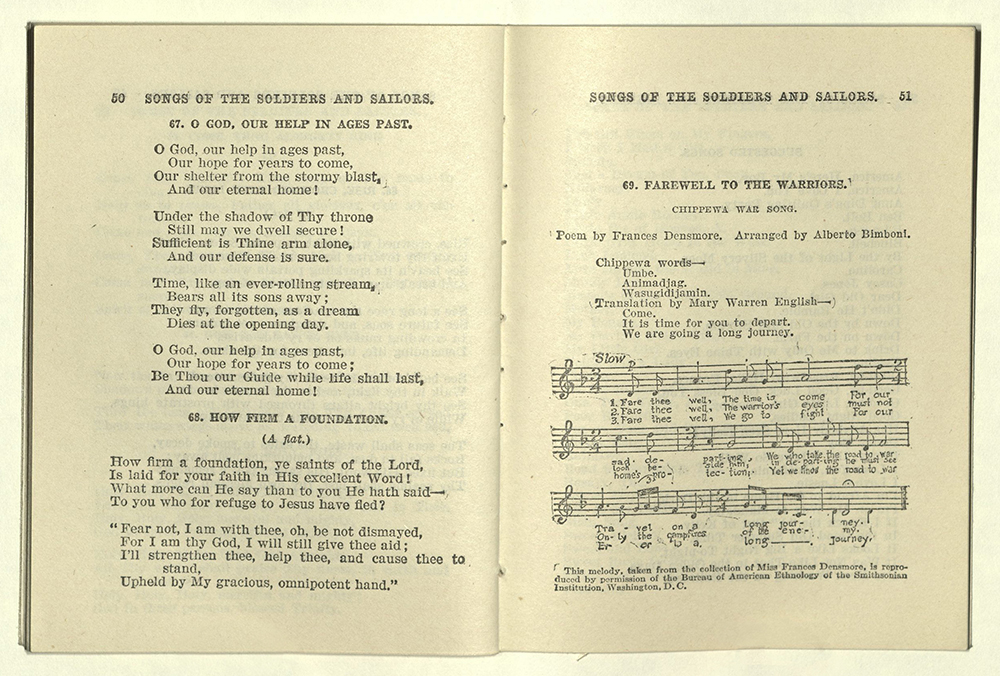 Songs of the Soldiers and Sailors, 1917