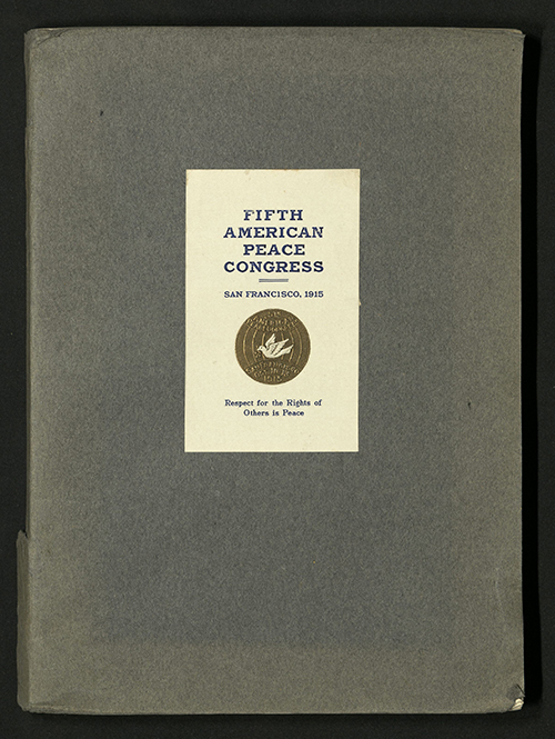 Front Cover of Proceedings of the Fifth American Peace Congress, 1915