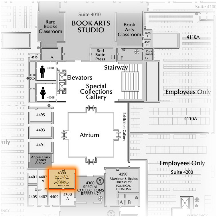 Level 4 Room 4390 highlighted